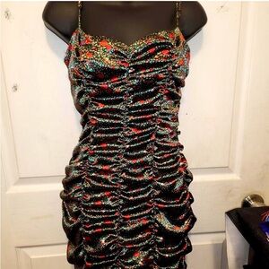 Super beautiful Urban Outfitters size small red and green with rose dress